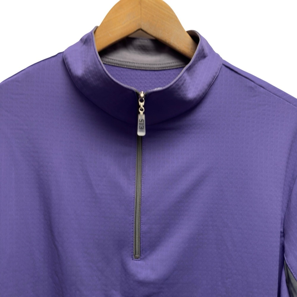 EIS Women's Sz 2X Purple 1/4 Zip Performance Cooling Equestrian Pullover Sun Top
